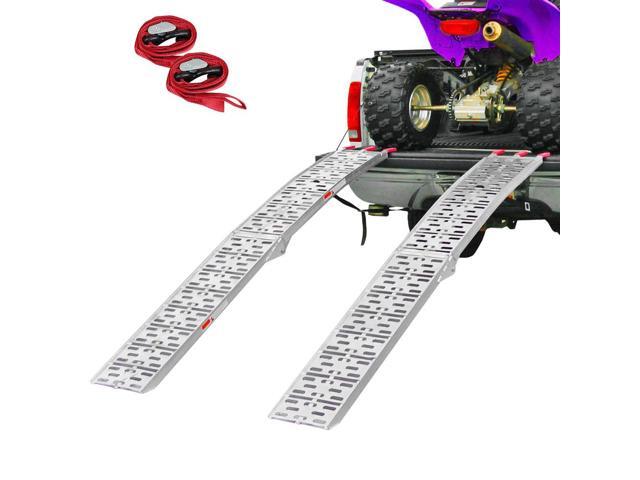 7.5' Set of 2 Truck ATV Folding Aluminum Loading Ramps, 1500 lbs Capacity