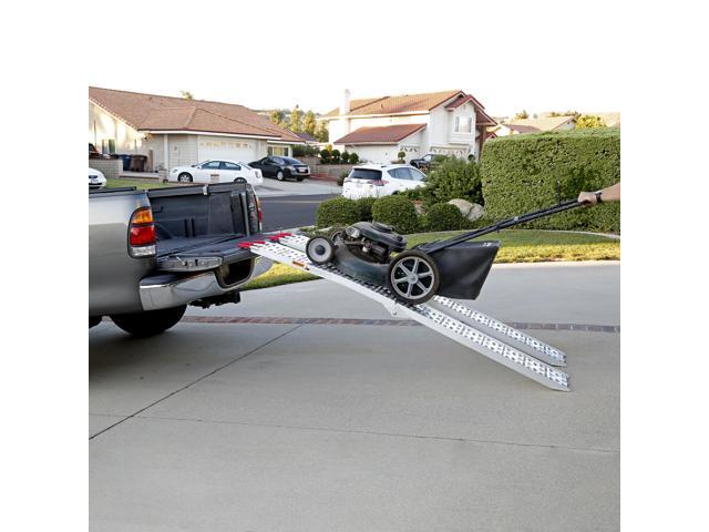 7.5' Set of 2 Truck ATV Folding Aluminum Loading Ramps, 1500 lbs Capacity