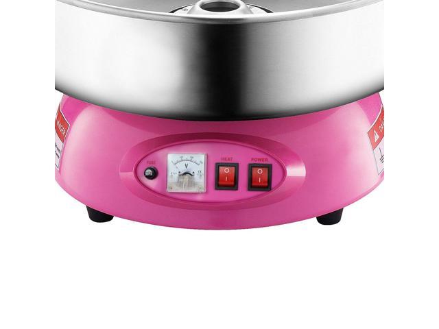 PartyHut Compact Commercial Cotton Candy Machine Party Candy Floss Maker Pink