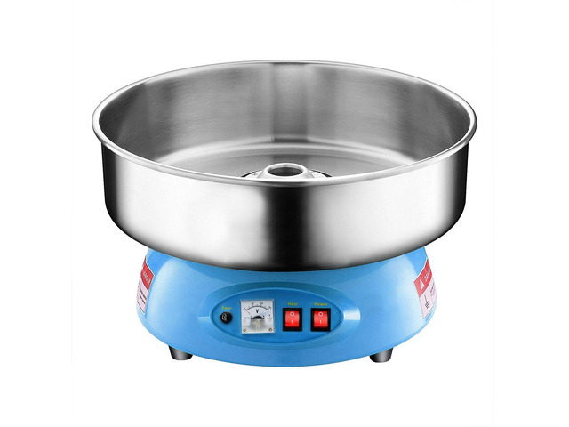 PartyHut Compact Commercial Cotton Candy Machine Party Candy Floss Maker Blue