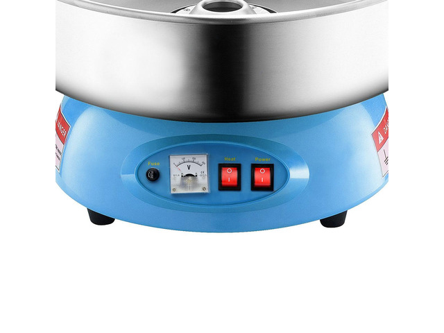 PartyHut Compact Commercial Cotton Candy Machine Party Candy Floss Maker Blue