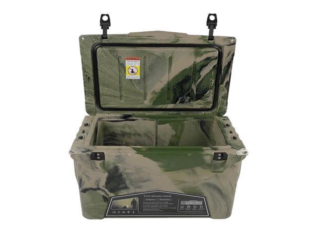 Xspec 60 Quart Roto Molded High Performance Ice Chest Outdoor Cooler, Camouflage