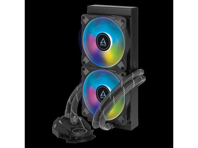ARCTIC ACFRE00093A Liquid Freezer II 240 A-RGB - Multi-Compatible All-in-one CPU AIO Water Cooler with A-RGB, Compatible with Intel & AMD.