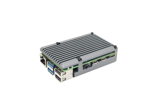 AAAwave Aluminum Alloy Passive Cooling Case for Raspberry Pi 4 Grey