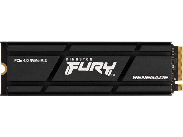 Kingston SFYRSK/500G Fury Renegade 500GB PCIe Gen 4 NVMe M.2 Internal Gaming SSD with Heat Sink PS5 Ready Up to 7300MB/s