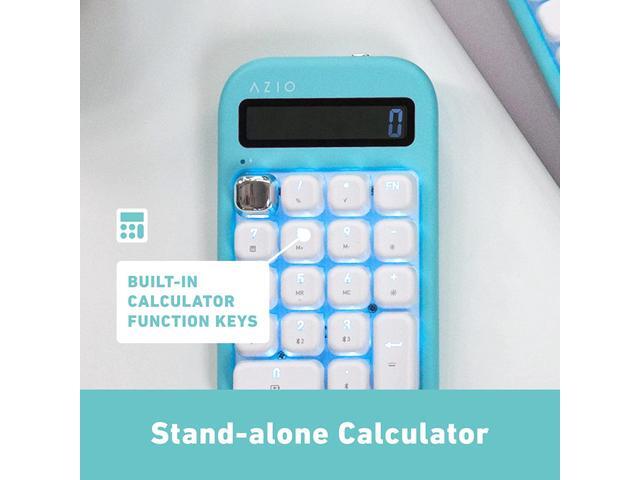 AZIO IN409 IZO Number Pad - Red Switches in Mint Daisy