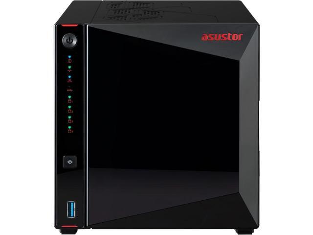 Asustor Nimbustor 4 Gen2 AS5404T 4 Bay NAS, Quad-Core 2.0GHz CPU, Dual 2.5GbE Ports, 4GB DDR4, Four M.2 SSD Slots (Diskless)