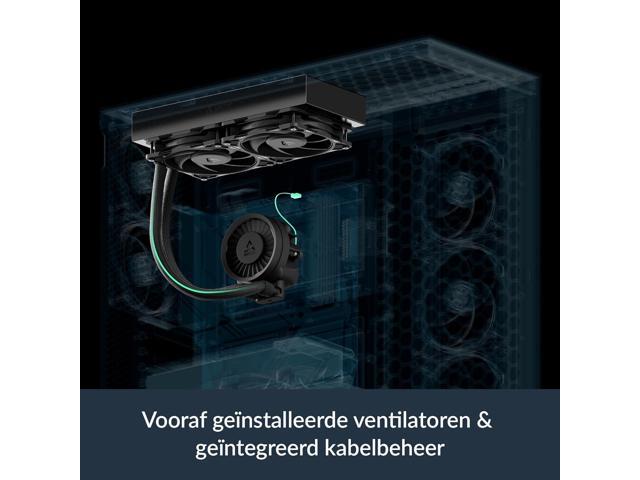 Arctic ACFRE00179A Liquid Freezer III Pro 280 CPU Fans 2 x 140 mm Water Cooling, AMD AM5/AM4, Intel LGA1851/1770 - Black