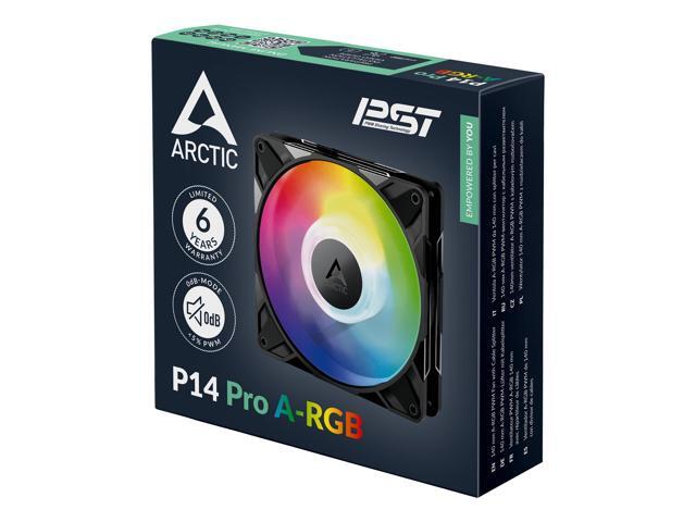 Arctic ACFAN00315A P14 Pro A-RGB140 mm PWM Fan w/ Y-Cable Splitter 400-2500 RPM Fluid Dynamic Bearing 4-Pin - Black - image 7