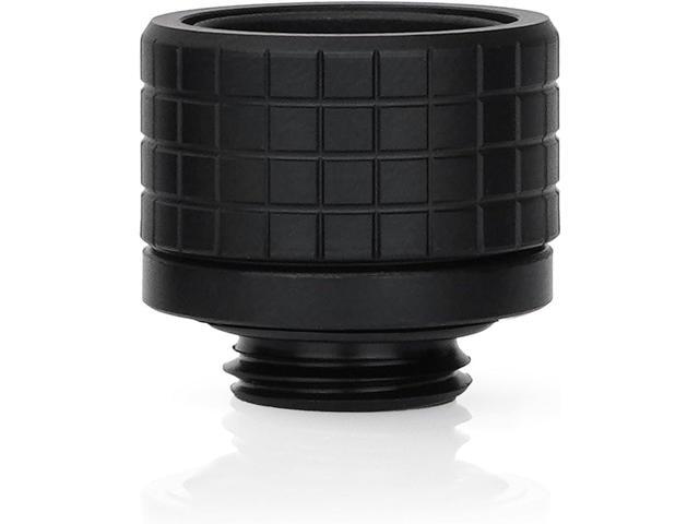 Thermal Grizzly TG-DM-FIT-0002 DeltaMate HT16 Hard-Tube Water Cooling Fitting G1/4'' Thread, CNC-Machined Brass Matte-Black, Knurled Compression...