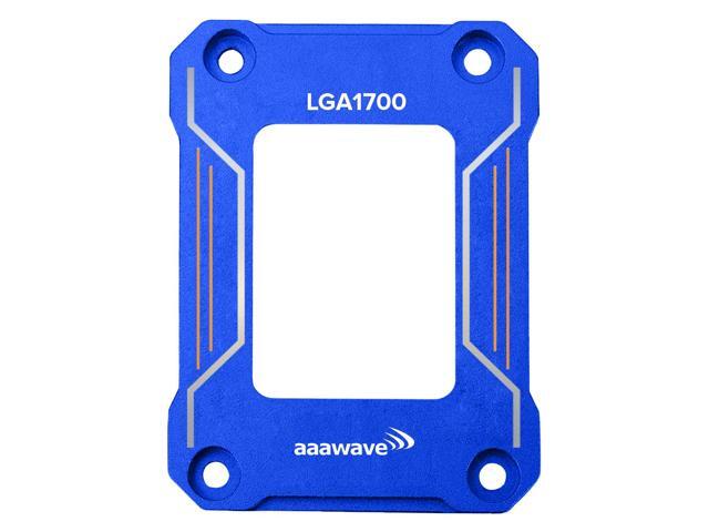 AAAwave LGA1700 CPU Contact Frame, Anti-Bending Fixing Bracket for Intel 12th/13th/14th Gen, Even Pressure CPU Guard, Aluminum Alloy Blue Contact.
