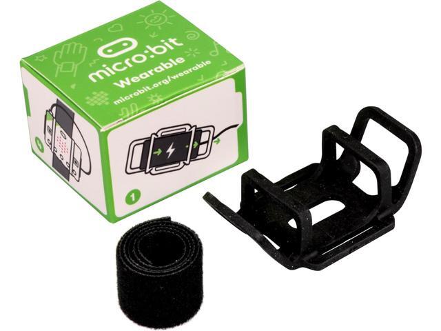 Micro:bit MEFWSV1 Wearable Single Flexible holder design holds the micro:bit and a battery holder