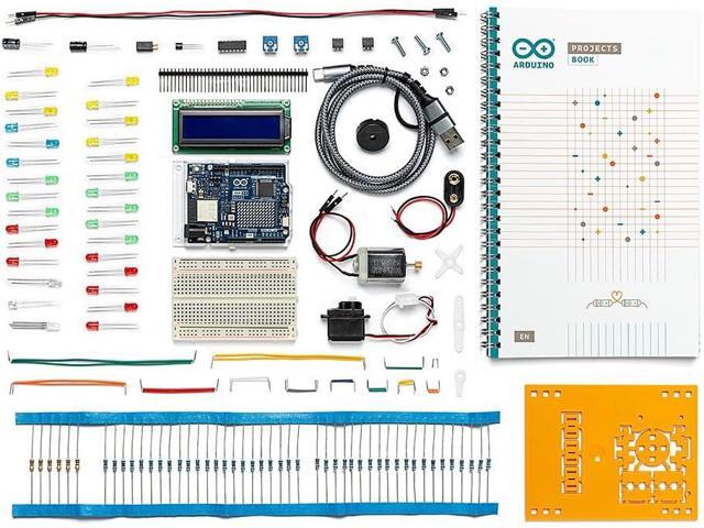 Arduino K000007_R4 Starter Kit R4 Learn Electronics & Coding w/ The UNO R4 WiFi Board, 13 Guided Projects Printed Book