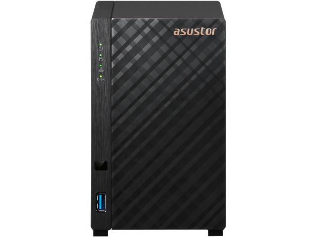 Asustor AS1202T Drivestor 2 Gen 2,2 Bay NAS, Quad-Core 1.7GHz CPU, 2.5GbE Port, 1GB DDR4, Three USB 3.0 (Diskless)