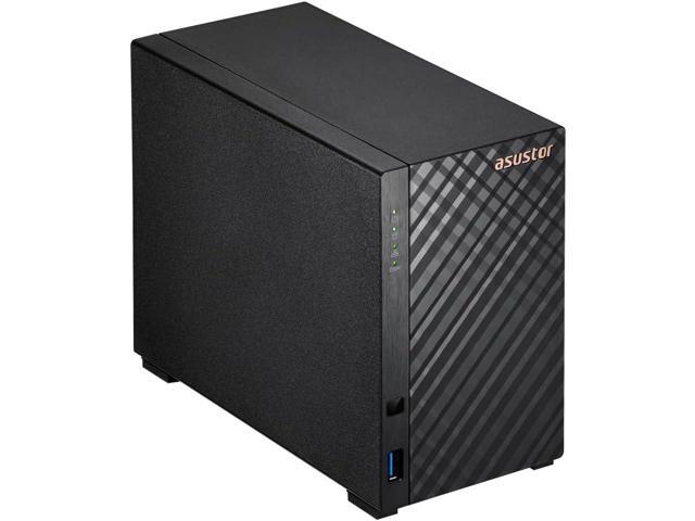 Asustor AS1202T Drivestor 2 Gen 2,2 Bay NAS, Quad-Core 1.7GHz CPU, 2.5GbE Port, 1GB DDR4, Three USB 3.0 (Diskless)