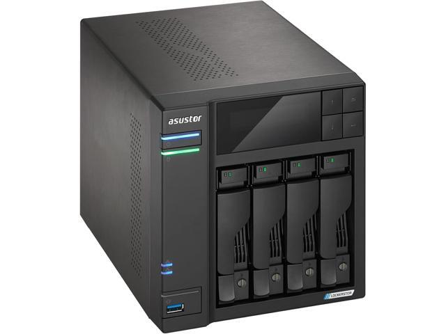 Asustor AS6704T v2 Lockerstor 4 Gen2+ 4 Bay NAS - Quad-Core 2.0GHz CPU - 2x5GbE - 4GB RAM DDR4 - 4x M.2 SSD Slots (Diskless)