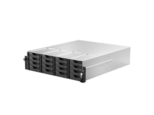Asustor AS7216RDX Lockerstor 16 Pro Gen2 16 Bay NAS, Octa-Core 3.8GHz, 2x10GbE, 16GB DDR5, 3U Rackmount Server (Diskless)