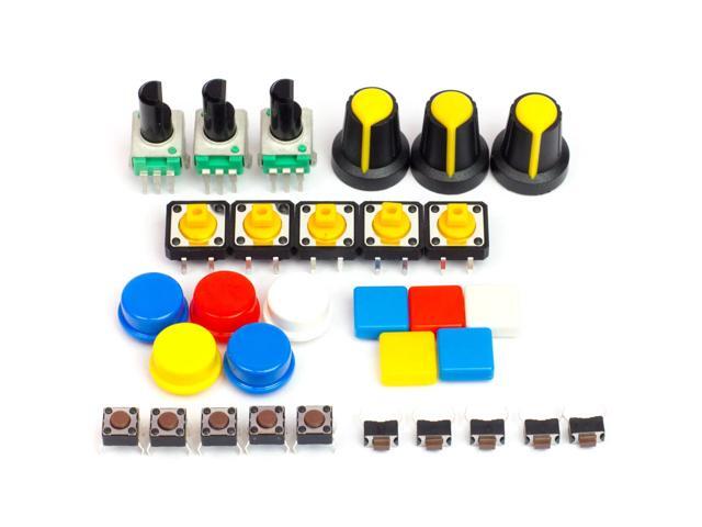 Pimoroni PIM248 Maker Essentials Switches & Potentiometers for Projects, Variable Resistors Ideal for Precision Control
