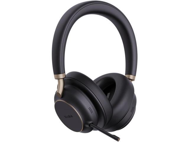 Yealink 1208707 Plus BH76 Teams Black USB-C/A Headset -Stereo, Wireless Bluetooth, Directional Microphone - Noise Canceling