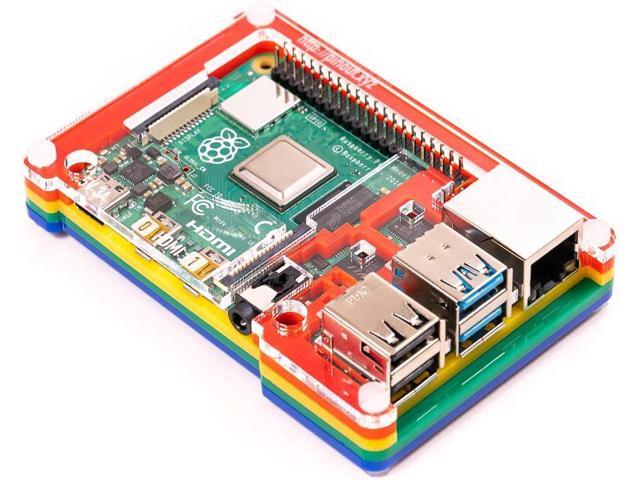 Pimoroni PIM465 Pibow Coupé 4 (case for the Raspberry Pi 4 only) Rainbow