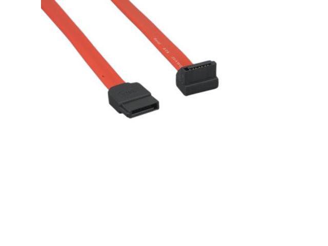 Kentek 3 Feet FT SATA Device Cable Cord 26 AWG 7 Pin Serial ATA Straight to Right-Angled 90 to 180 Degree Connector Internal 3.0 Gbps for PC Mac...