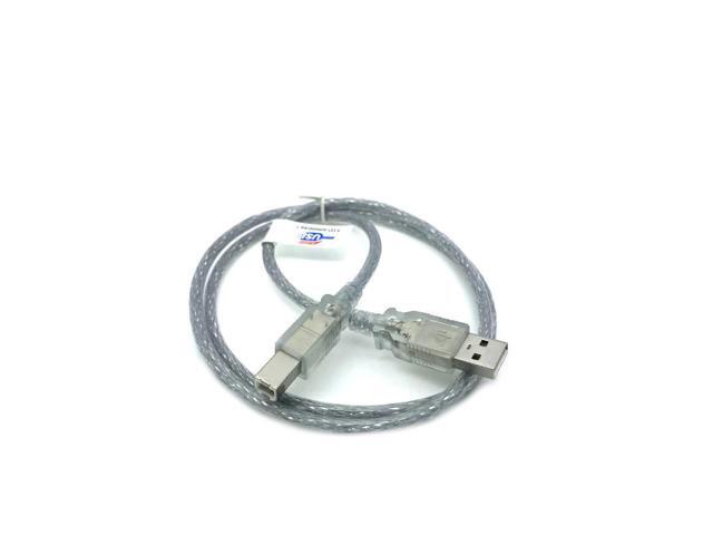 Kentek 3 Feet FT USB Cable Cord For FOCUSRITE SCARLETT SOLO 18i8 2i4 2i2 6i6 MK2 Audio Interface Clear