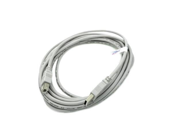 Kentek 15 Feet FT USB Cable Cord For HP ENVY Printer 4510 4512 4522 5661 6255 7155 7643 7855 Beige
