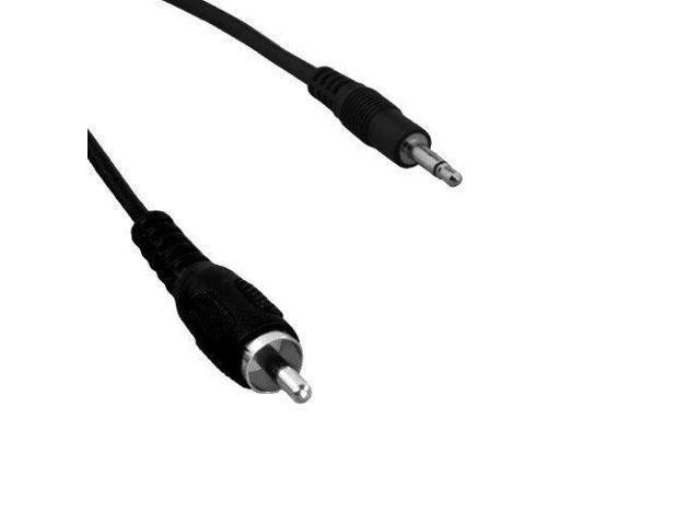 Kentek 12 Feet FT 3.5mm AUX auxiliary male to Mono RCA male M/M cable cord stereo audio for PC MAC iPod iPhone MP3 car monitor