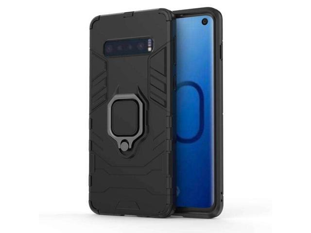 AMZER Hybrid PC+TPU Protective Case With Magnetic Ring Holder for Samsung Galaxy S10