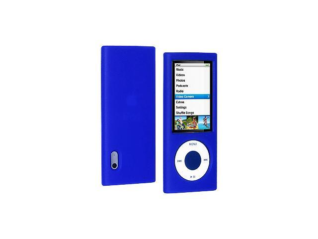 Amzer Silicone Skin Jelly Case for iPod Nano 5th Gen - Blue