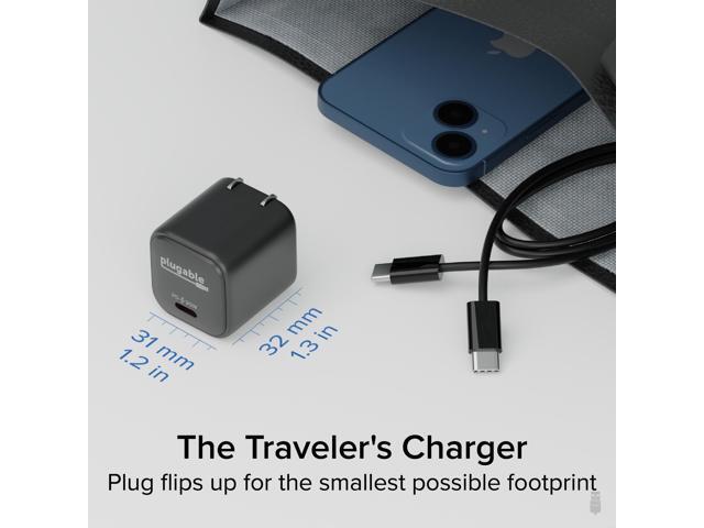 Plugable GaN USB-C Charger Block, 30W - Black - image 5