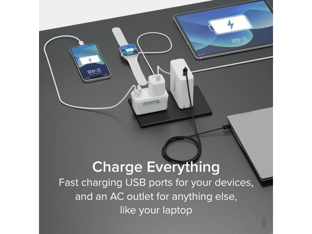 Plugable Wall Outlet Extender with 1x USB-C and 1x USB, 32W USB-C Charger Block - image 3