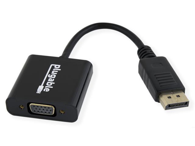 Plugable DisplayPort to VGA Adapter (Supports Windows and Linux Systems and Displays up to 1920x1080, Passive)