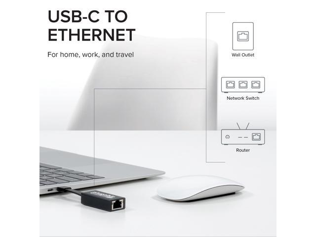 Plugable USB-C to Ethernet Adapter, Fast and Reliable Gigabit Speed - image 2