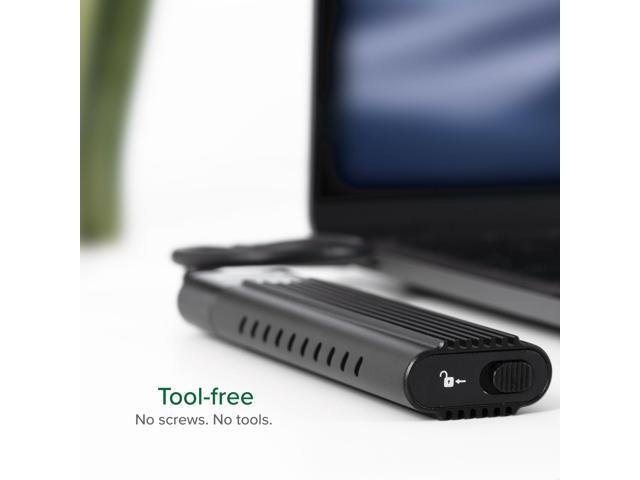 Plugable USB-C to M.2 NVMe Tool-free Enclosure USB-C and Thunderbolt 3 Compatible up to USB 3.1 Gen 2 Speeds (10Gbps) - image 2
