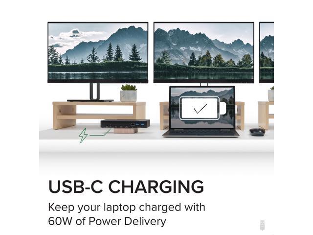 Plugable 12-in-1 USB-C Triple Monitor Docking Station, 100W Laptop Charging - image 5