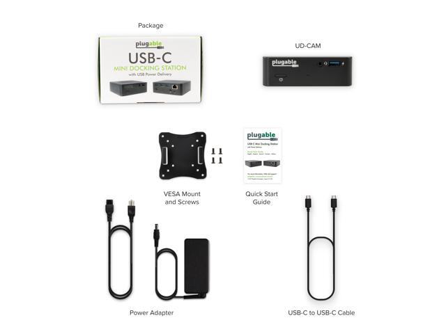 Plugable USB-C Dock VESA Mount Compact with 85W Charging Thunderbolt 4/3 USB4 Compatible - image 6