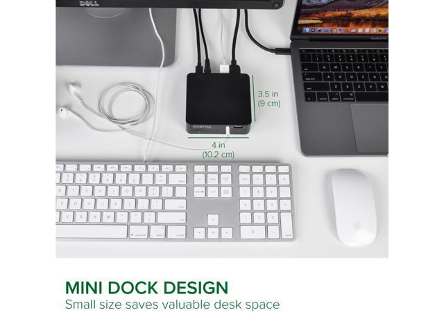 Plugable USB-C Dock VESA Mount Compact with 85W Charging Thunderbolt 4/3 USB4 Compatible - image 5