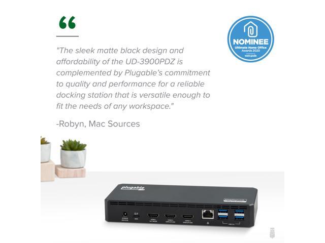 Plugable 12-in-1 USB-C Triple Monitor Docking Station, 100W Laptop Charging - image 3
