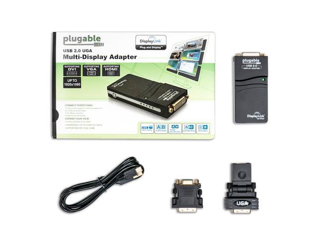 Plugable USB 2.0 to DVI, VGA, or HDMI Multi-Monitor External Video Graphics Card Adapter up to 1920x1080 - image 5