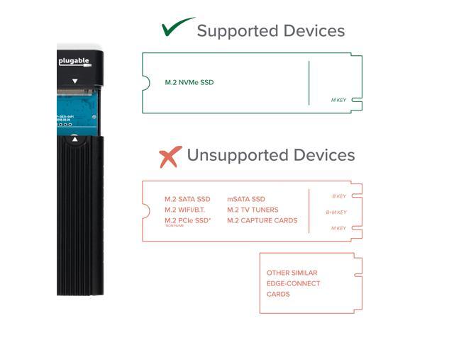 Plugable USB-C to M.2 NVMe Tool-free Enclosure USB-C and Thunderbolt 3 Compatible up to USB 3.1 Gen 2 Speeds (10Gbps) - image 6