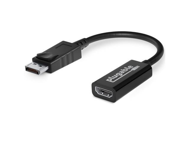 Plugable Active DisplayPort to HDMI Adapter - Connect any DisplayPort-Enabled PC or Tablet to an HDMI Enabled Monitor, TV or Projector for Ultra-HD.