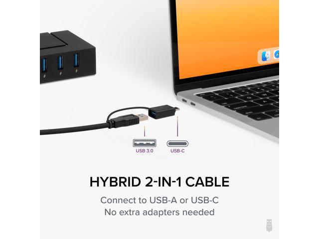Plugable 7 Port USB Charging Hub for Laptops with USB-C or USB 3.0 - image 3