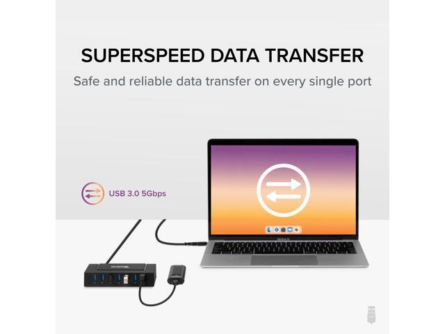 Plugable 7 Port USB Charging Hub for Laptops with USB-C or USB 3.0 - image 5