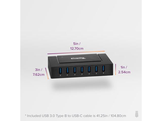 Plugable 7 Port USB Charging Hub for Laptops with USB-C or USB 3.0 - image 7