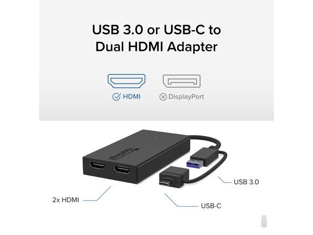 Plugable USB-C or USB 3.0 to Dual HDMI Adapter - image 2