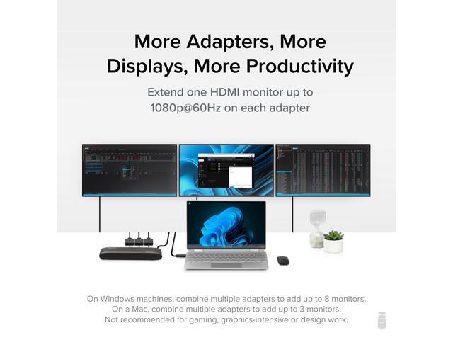 Plugable USB-C to HDMI Adapter, Universal Video Graphics Adapter for USB 3.0 and USB-C - image 3