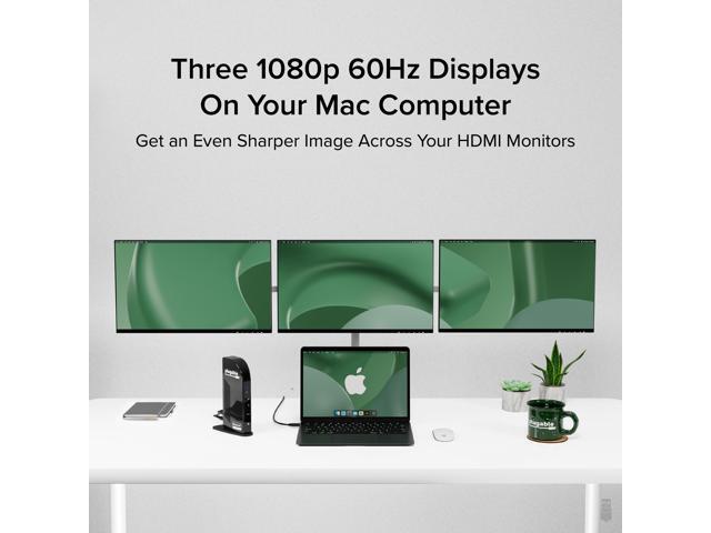 Plugable 14-in-1 USB-C Docking Station for 4 Monitor Setup with 96W Laptop Charging - image 4