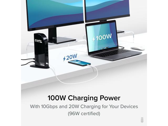 Plugable USB-C Triple 4K Monitor Docking Station with 100W Laptop Charging - image 4