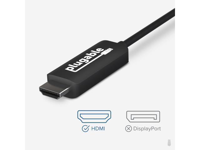 Plugable USB-C to HDMI Cable, 6ft/1.8m, HDMI 2.0, USB4 / Thunderbolt Adapter for 4K Monitor up to 4K 60Hz - image 7
